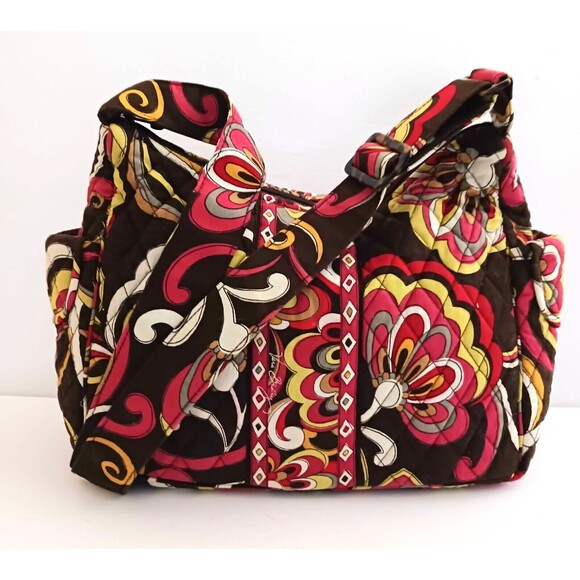 NEW Vera Bradley Med Hobo Crossbody Bag Retired Puccini Print - Picture 3 of 11